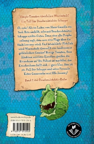 Buchcover und Innenansicht für das Buch: Drachendetektiv Schuppe - Gefährliches Gemüse