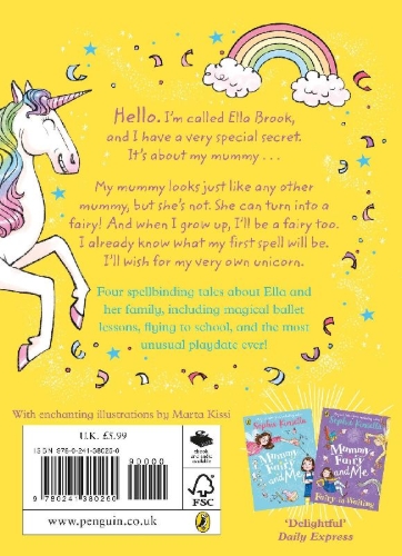 Buchcover und Innenansicht für das Buch: Mummy Fairy and Me: Unicorn Wishes