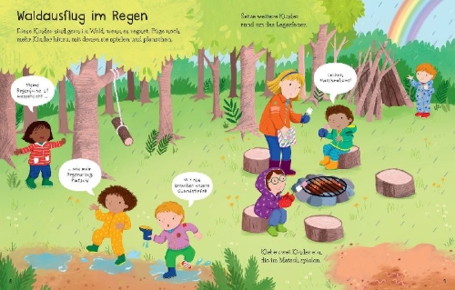 Buchcover und Innenansicht für das Buch: Mein erstes Stickerbuch: Ich ziehe mich an