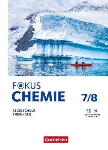 Buchcover und Innenansicht für das Buch: Fokus Chemie 7./8. Schuljahr - Mittlere Schulformen - Thüringen 2026 - Schulbuch