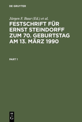 Buchcover und Innenansicht für das Buch: Festschrift für Ernst Steindorff zum 70. Geburtstag am 13. März 1990