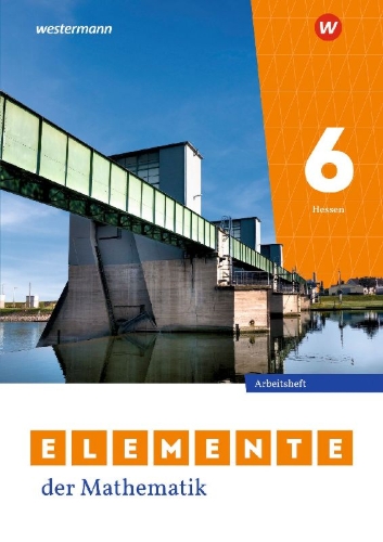 Buchcover und Innenansicht für das Buch: Elemente der Mathematik SI 6. Arbeitsheft mit Lösungen. Für Gymnasien in Hessen