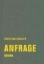 Buchcover und Innenansicht für das Buch: Anfrage