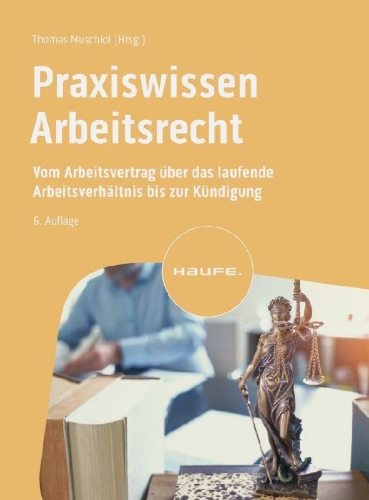 Buchcover und Innenansicht für das Buch: Praxiswissen Arbeitsrecht
