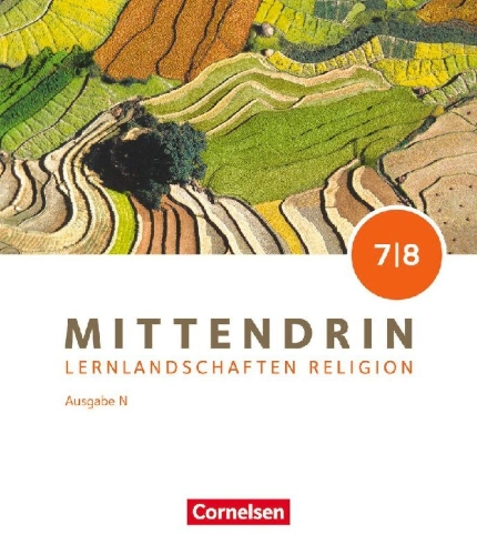 Buchcover und Innenansicht für das Buch: Mittendrin Band 2: 7./8. Schuljahr - Gymnasium/Sekundarstufe I - Ausgabe N - Schulbuch