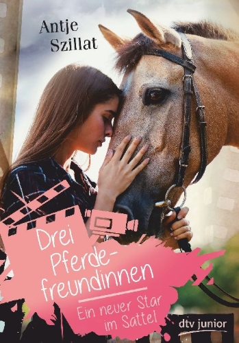 Buchcover und Innenansicht für das Buch: Drei Pferdefreundinnen - Ein neuer Star im Sattel