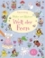 Buchcover und Innenansicht für das Buch: Malen und Stickern: Welt der Feen