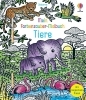 Buchcover und Innenansicht für das Buch: Mein Farbenzauber-Malbuch: Tiere