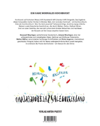 Buchcover und Innenansicht für das Buch: Poesie des Kochens