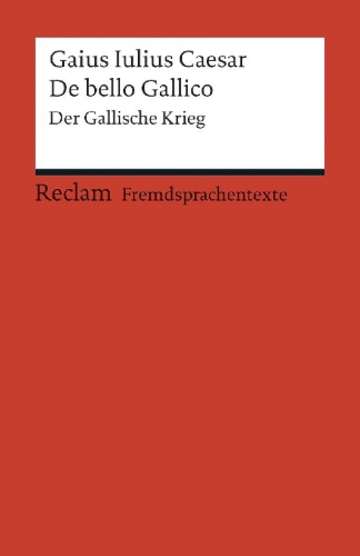 Buchcover und Innenansicht für das Buch: De bello Gallico