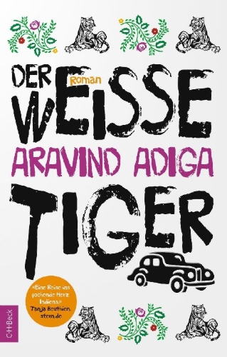 Buchcover und Innenansicht für das Buch: The White Tiger