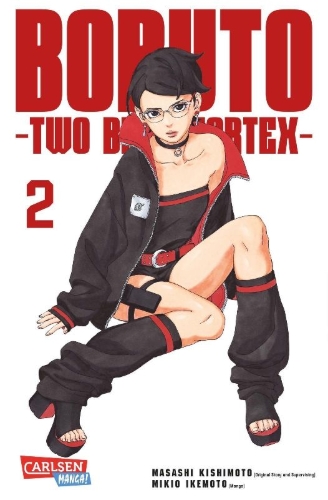 Buchcover und Innenansicht für das Buch: Boruto -Two Blue Vortex-