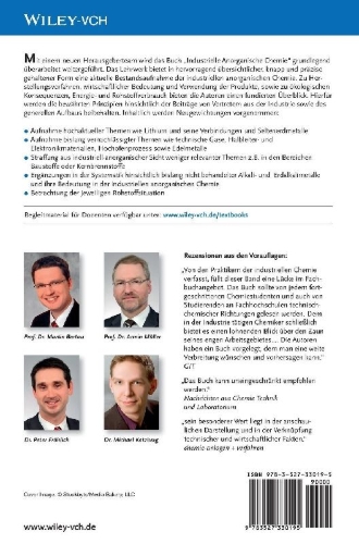 Buchcover und Innenansicht für das Buch: Industrielle Anorganische Chemie