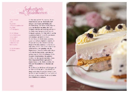 Buchcover und Innenansicht für das Buch: Unsere besten Landfrauen-Torten - Die beliebtesten Rezepte aus bäuerlichen Hofcafés