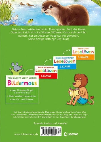 Buchcover und Innenansicht für das Buch: Bildermaus - Trau dich, kleiner Otter!