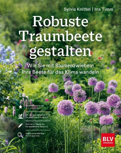 Buchcover und Innenansicht für das Buch: Robuste Traumbeete gestalten
