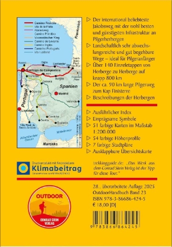 Buchcover und Innenansicht für das Buch: Spanien: Jakobsweg Camino Francés