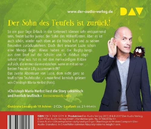 Buchcover und Innenansicht für das Buch: Luzifer junior - Teil 02: Ein teuflisch gutes Team