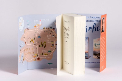Buchcover und Innenansicht für das Buch: Sehnsucht nach Whale Island