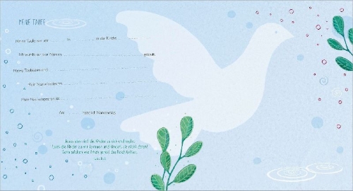 Buchcover und Innenansicht für das Buch: Meine Erstkommunion - Erinnerungsalbum Margeriten
