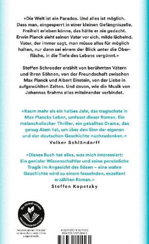 Buchcover und Innenansicht für das Buch: Planck oder Als das Licht seine Leichtigkeit verlor