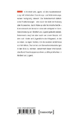 Buchcover und Innenansicht für das Buch: Ästhetiken in Kindheit und Jugend