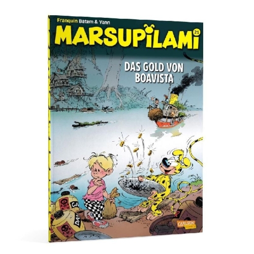 Buchcover und Innenansicht für das Buch: Marsupilami 7 - L'or de Boavista