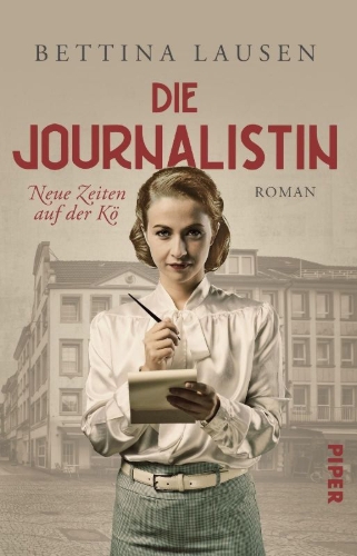 Buchcover und Innenansicht für das Buch: Neue Zeiten auf der Kö - Die Journalistin