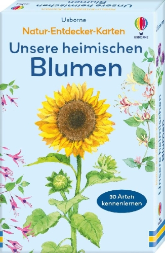 Buchcover und Innenansicht für das Buch: Natur-Entdecker-Karten: Unsere heimischen Blumen