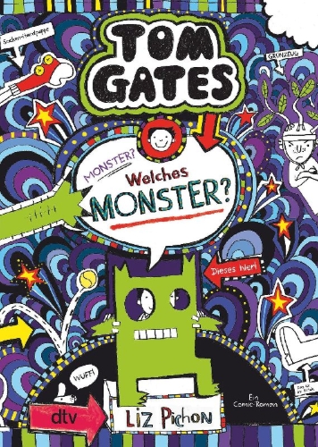 Buchcover und Innenansicht für das Buch: Tom Gates: Monster? Welches Monster?