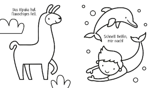 Buchcover und Innenansicht für das Buch: Kleine Kreativ-Werkstatt: Ganz einfach ganz viel ausmalen