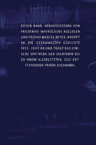 Buchcover und Innenansicht für das Buch: Gesammelte Gedichte