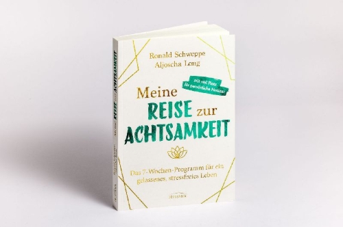Buchcover und Innenansicht für das Buch: Meine Reise zur Achtsamkeit