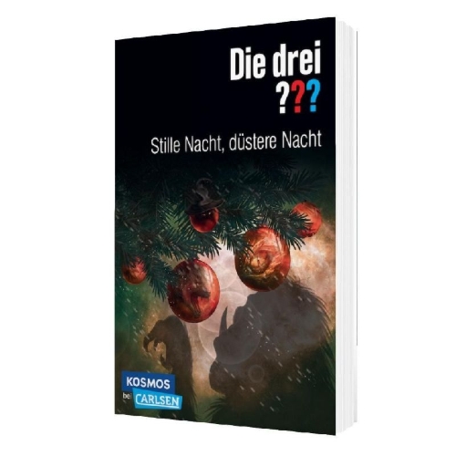Buchcover und Innenansicht für das Buch: Die drei ???: Stille Nacht, düstere Nacht