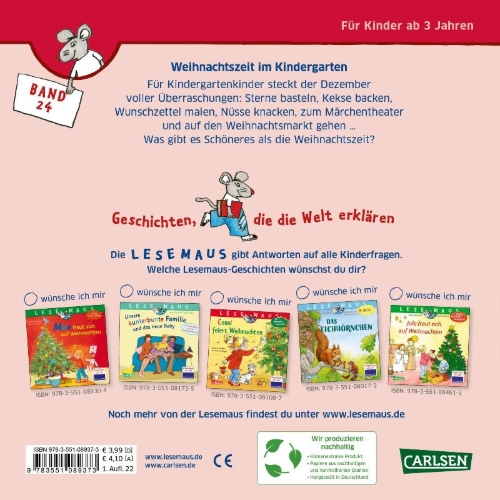 Buchcover und Innenansicht für das Buch: Lesemaus Bd. 124