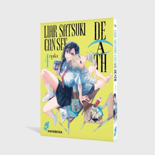 Buchcover und Innenansicht für das Buch: Usotsuki Satsuki wa Shi ga Mieru