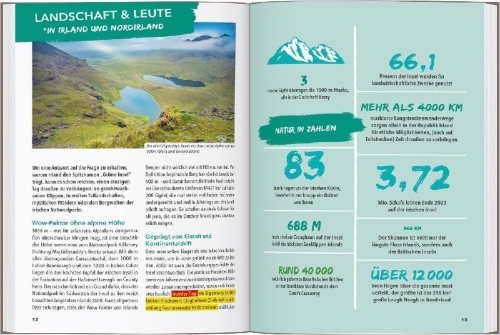Buchcover und Innenansicht für das Buch: MARCO POLO OUTDOOR GUIDE Reiseführer Irland & Nordirland