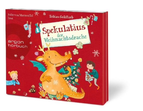 Buchcover und Innenansicht für das Buch: Spekulatius der Weihnachtsdrache - Ein Adventsbuch in 24 Kapiteln