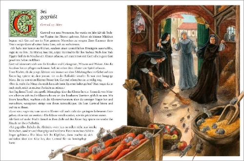 Buchcover und Innenansicht für das Buch: Die schönsten Heiligenlegenden