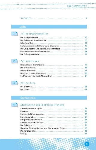 Buchcover und Innenansicht für das Buch: Abi last minute Biologie