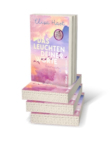 Buchcover und Innenansicht für das Buch: Das Leuchten deiner Worte