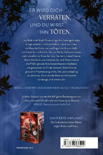 Buchcover und Innenansicht für das Buch: Palace of Ink & Illusions, Band 2: Die Nacht des Verrats (Knisternde Romantasy von SPIEGEL-Bestsellerautorin Sabine Schoder)