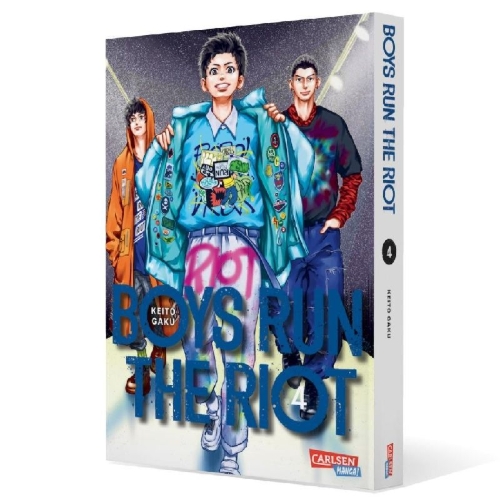 Buchcover und Innenansicht für das Buch: Boys Run the Riot