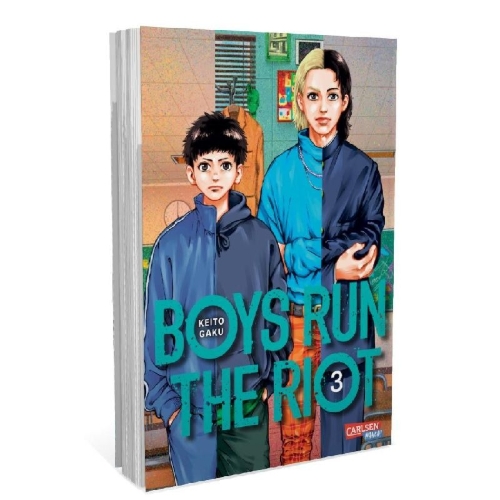 Buchcover und Innenansicht für das Buch: Boys Run the Riot