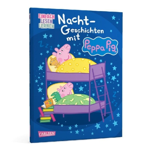 Buchcover und Innenansicht für das Buch: Peppa Wutz: Nacht-Geschichten mit Peppa Pig