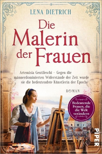 Buchcover und Innenansicht für das Buch: Die Malerin der Frauen