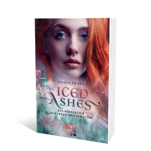 Buchcover und Innenansicht für das Buch: Iced Ashes (Ein Königreich aus Feuer und Schatten 2)