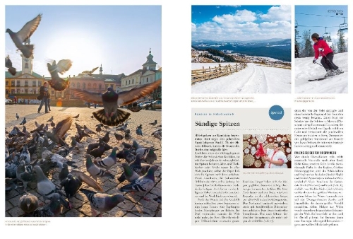 Buchcover und Innenansicht für das Buch: DUMONT Bildatlas Krakau, Breslau, Polen Süden