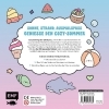 Buchcover und Innenansicht für das Buch: Sunshine Fun - Cozy Ausmalbuch zum Entspannen und Träumen