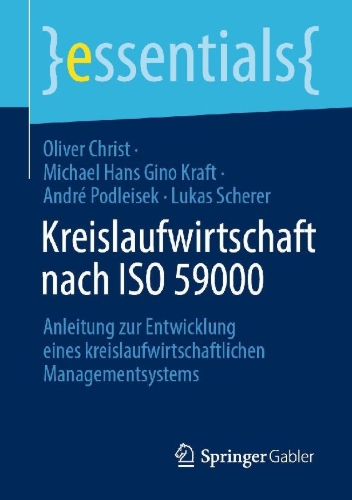 Buchcover und Innenansicht für das Buch: Kreislaufwirtschaft nach ISO 59000